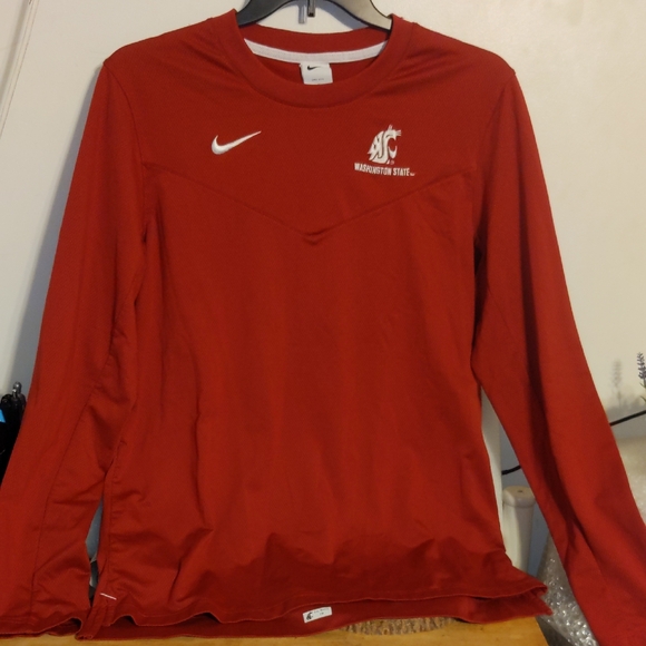 Nike Other - Nike Crimson Washington Cougars State Eric Morris Coach Crew Long Sleeve Medium